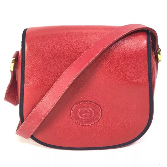 GUCCI 007.261.0107 Old Gucci Interlocking G Pochette Bag Crossbody Shoulder Bag - Picture 1 of 16